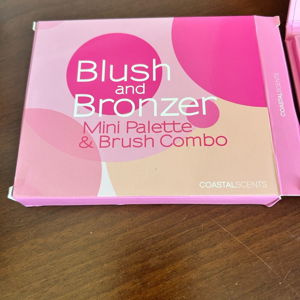 Coastal Scents Blush and Bronzer Mini Palette - Pink